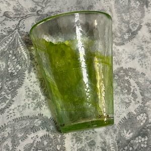 KOSTA BODA Glass Vase - 5” green glass vase